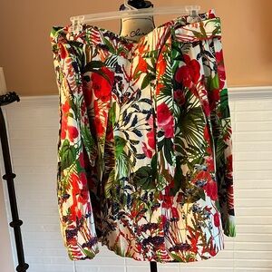 🌺Final Price🌺Soft Surroundings Floral Print Skirt w/Belt